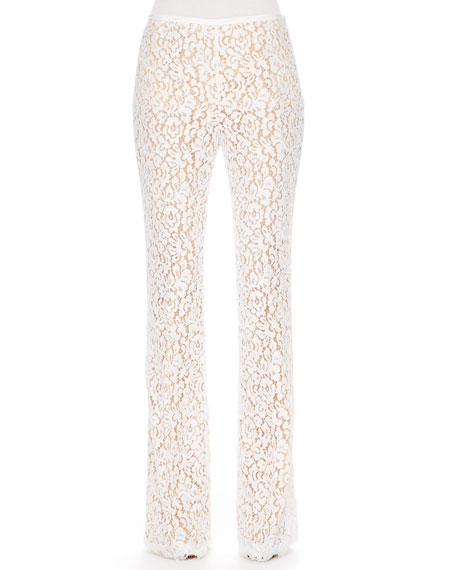 Michael Kors Floral-Lace Trousers