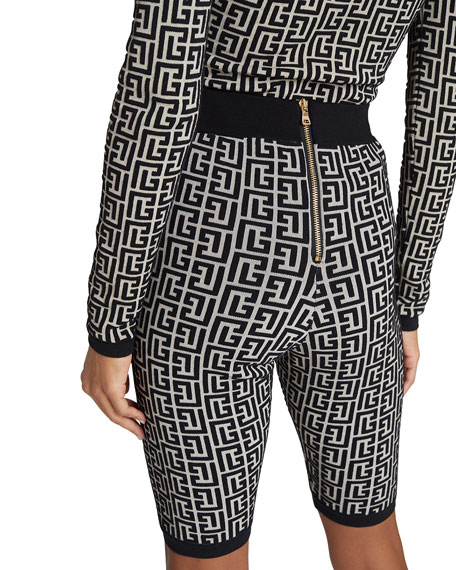 balmain biker shorts