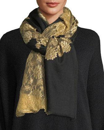 Bindya Pumice Lace-Overlay Evening 