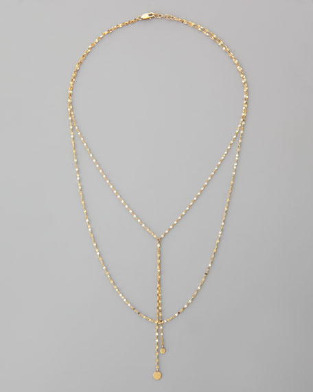 LANA Blake 14k Gold Lariat Necklace