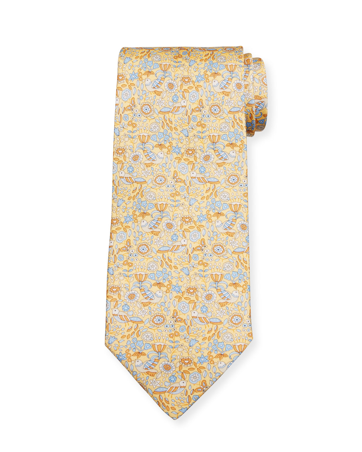 yellow ferragamo tie