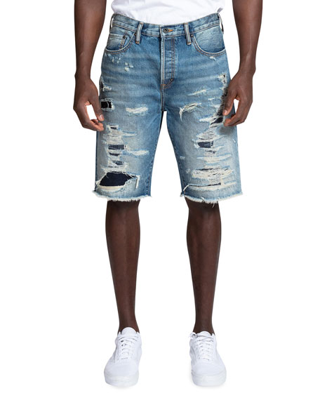 PRPS Men's Belen Rip/Repair Denim 
