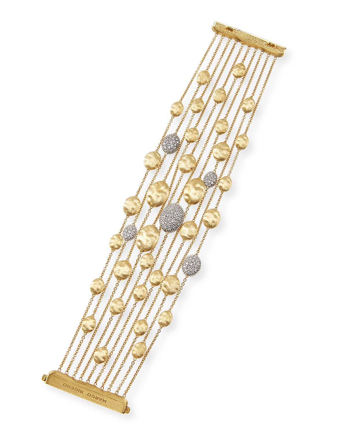 Marco Bicego 18k Gold Diamond Siviglia MultiStrand Bracelet