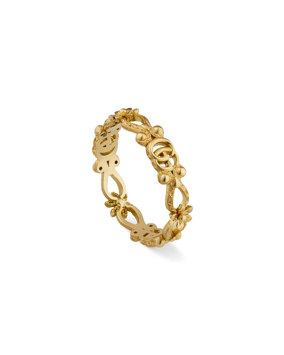 gucci flora 18k ring