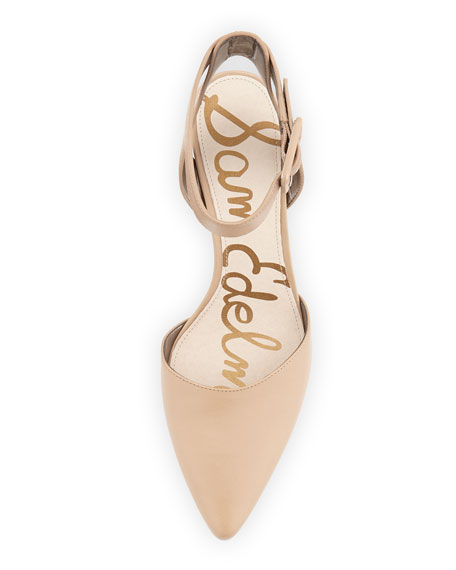 nude pointy pumps