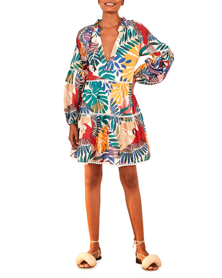 off white macaw mini dress
