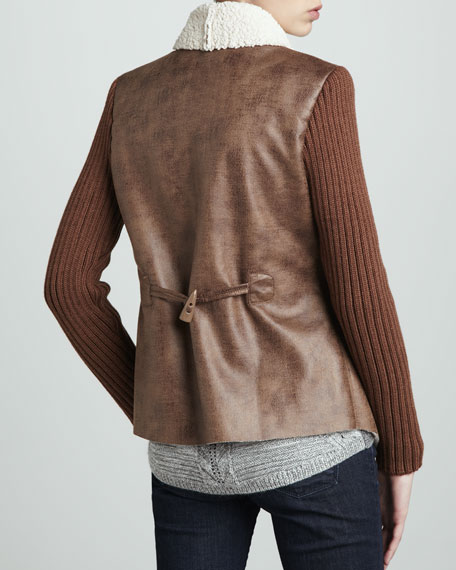 Sam Edelman Faux-Shearling-Lined Jacket