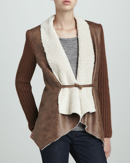 Sam Edelman Faux-Shearling-Lined Jacket