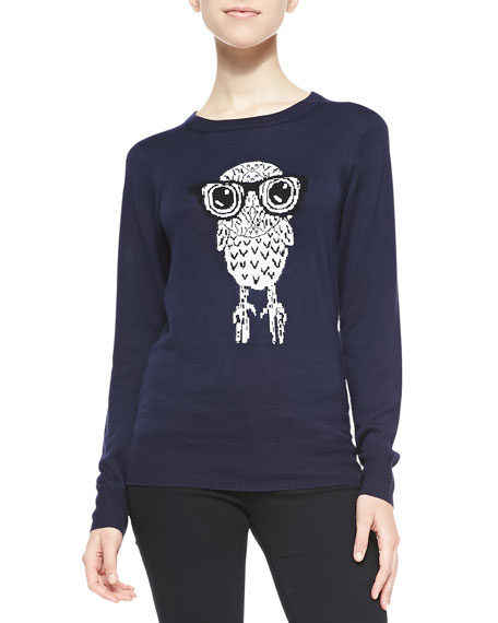 French Connection Geeky Owl Knit 