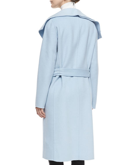 Vince Double-Face Long Draped Coat 