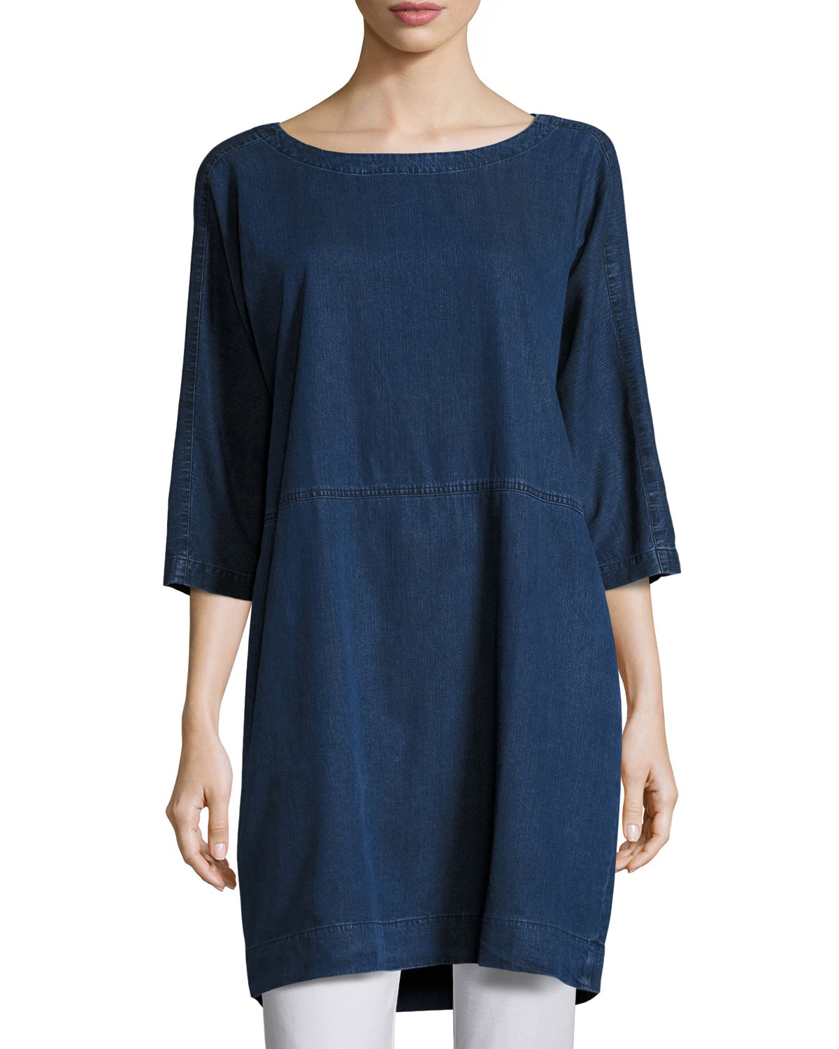 Eileen Fisher Tencel\u0026#174; Denim Tunic 