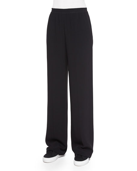 Helmut Lang Pull-On Wide-Leg Pants 