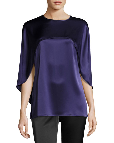 St. John Collection Liquid Satin Top W 