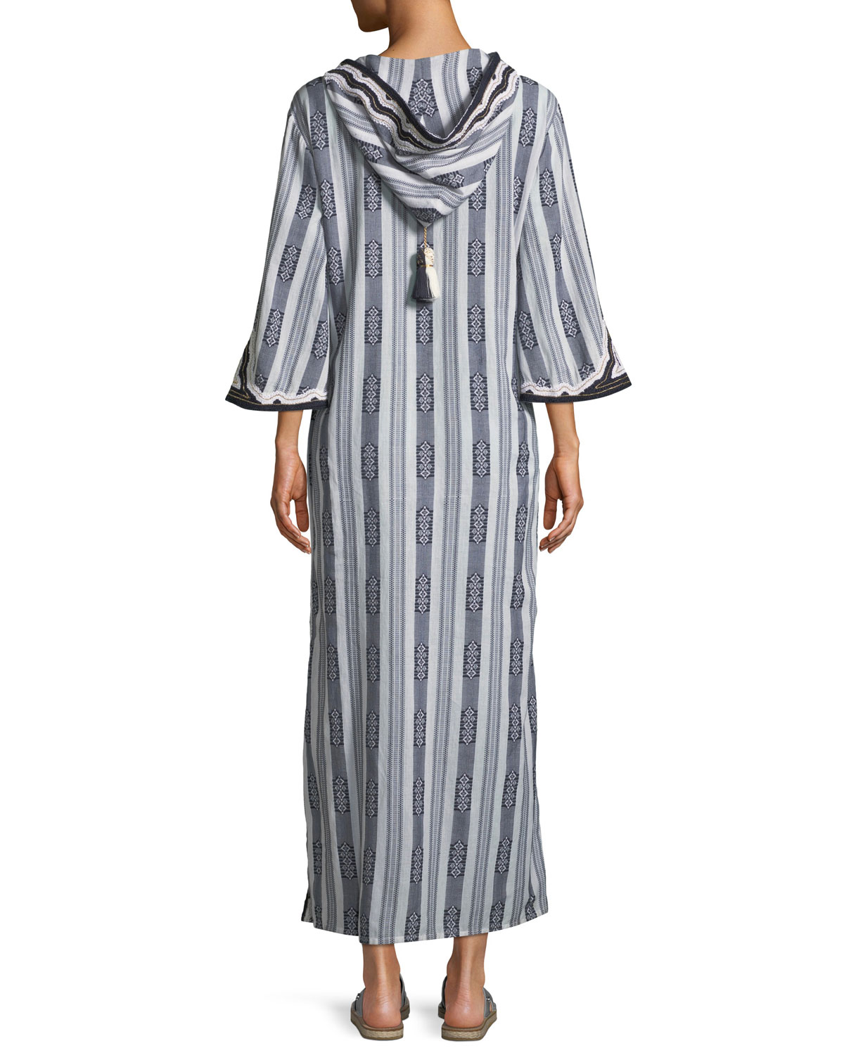 Tory Burch Corbin Runway Hooded Caftan 