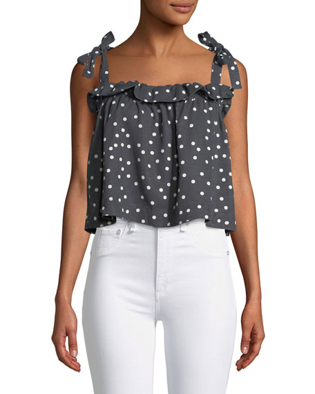 tie straps tank top
