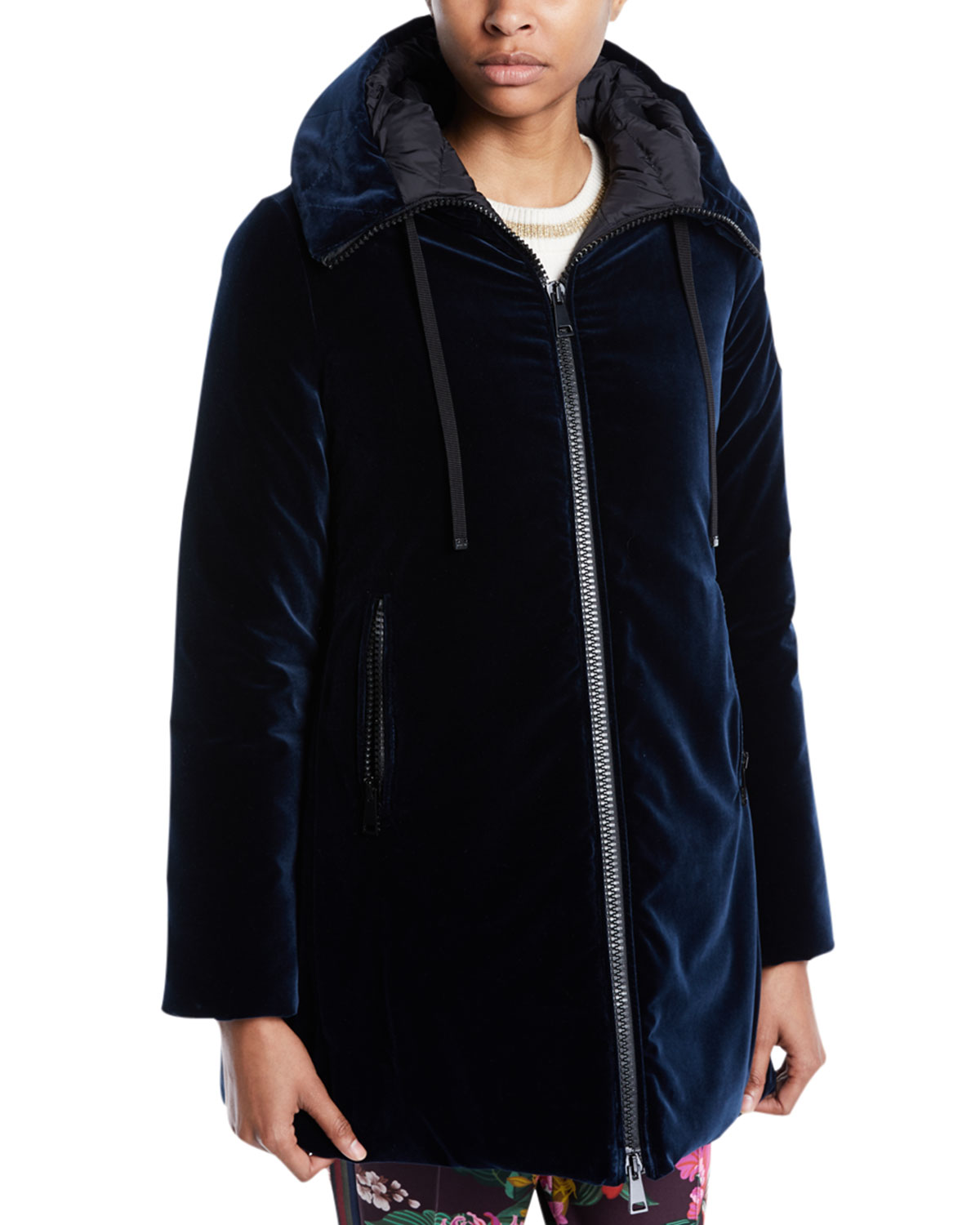 Bartramie Velvet Coat w/ Hood and 