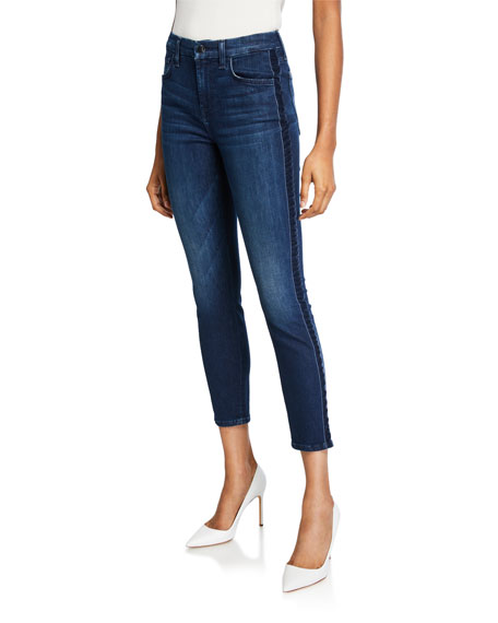 Jen7 High-Rise Ankle Skinny Jeans with 
