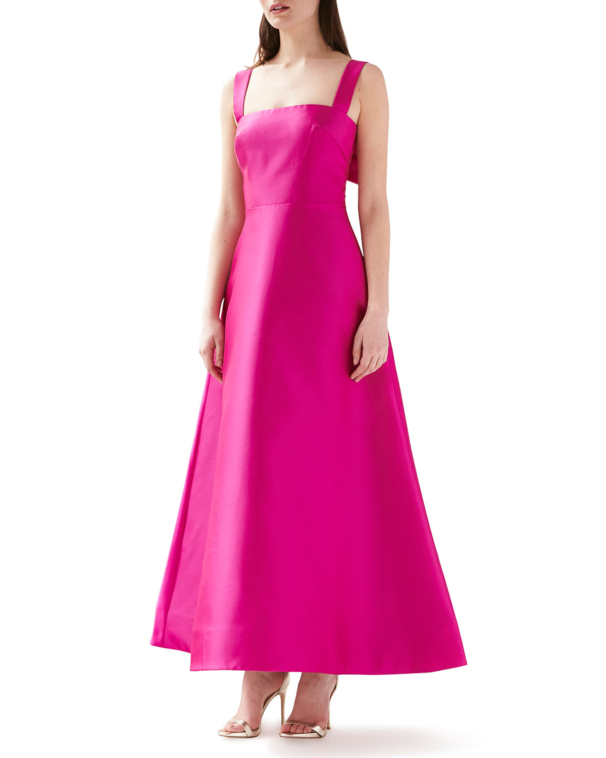 ML Monique Lhuillier Sleeveless Satin A 