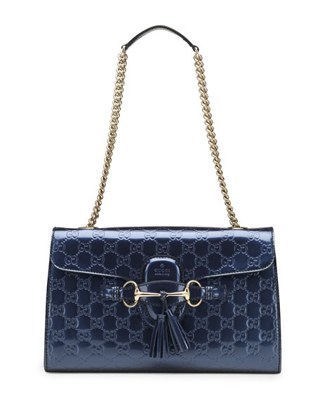 gucci emily leather shoulder bag