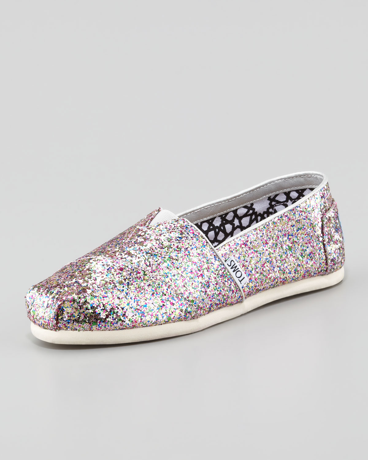 white sparkly toms
