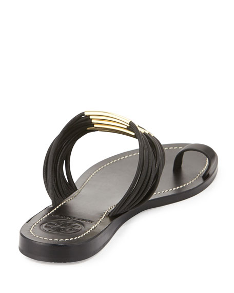 tory burch black strappy sandals