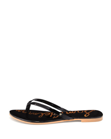 sam edelman black flat sandals