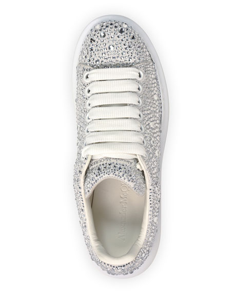 alexander mcqueen oversized crystal sneakers