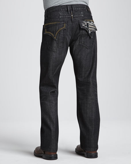 Robin's Jean Flag \u0026 Stud Pocket Jeans 