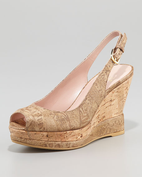 Stuart Weitzman Jean Metallic Suede 