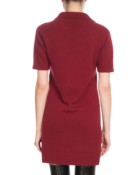 Chloe Iconic Cashmere Short-Sleeve Polo 
