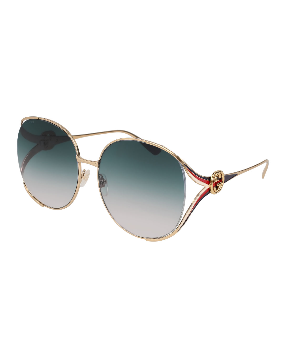 gucci oval web gg sunglasses