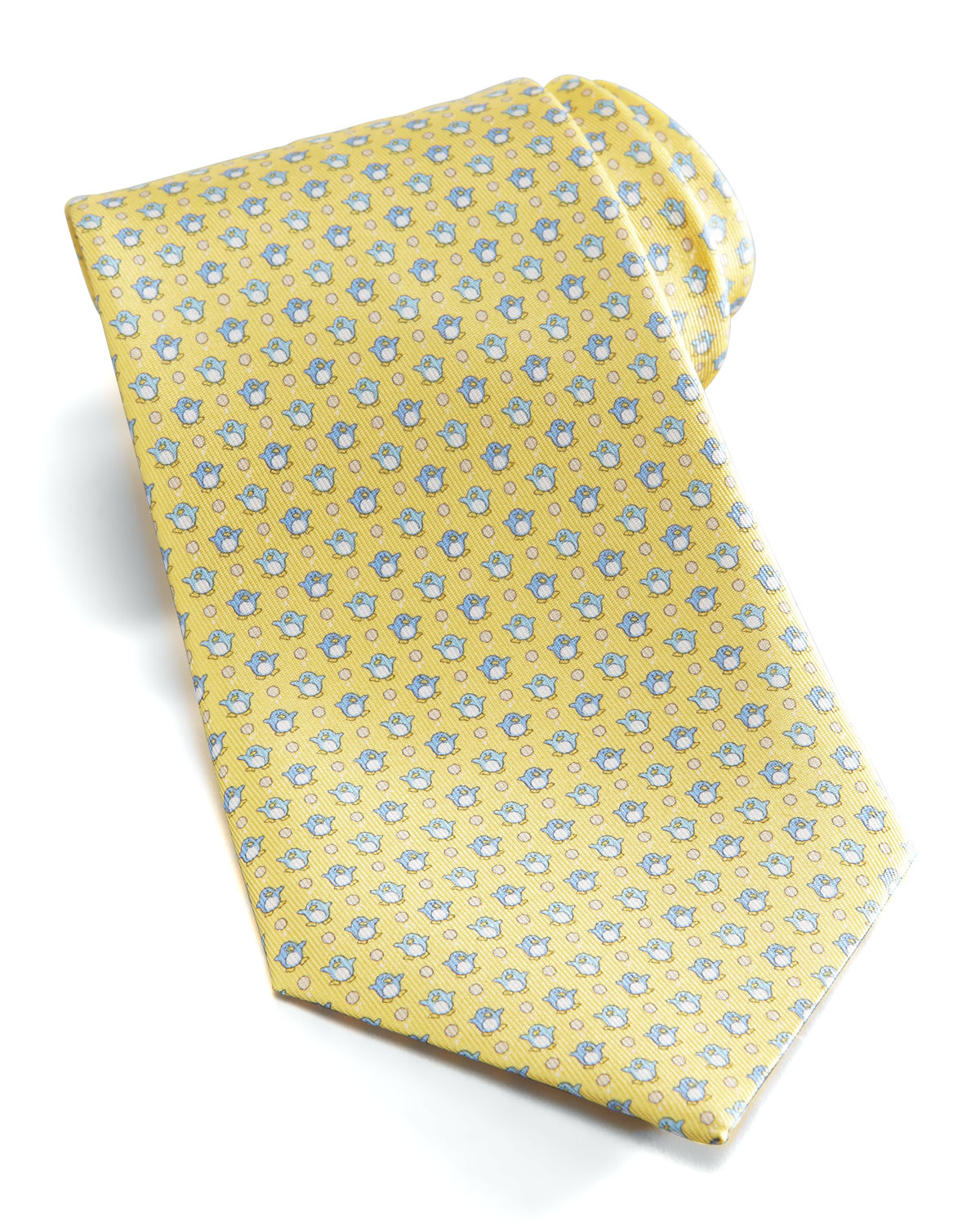 yellow ferragamo tie