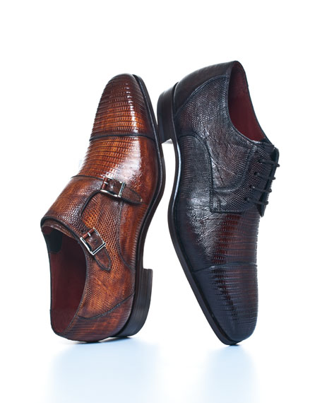 Magnanni for Neiman Marcus Lizard Cap 