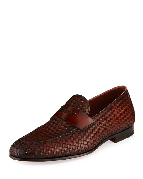 magnanni woven loafer