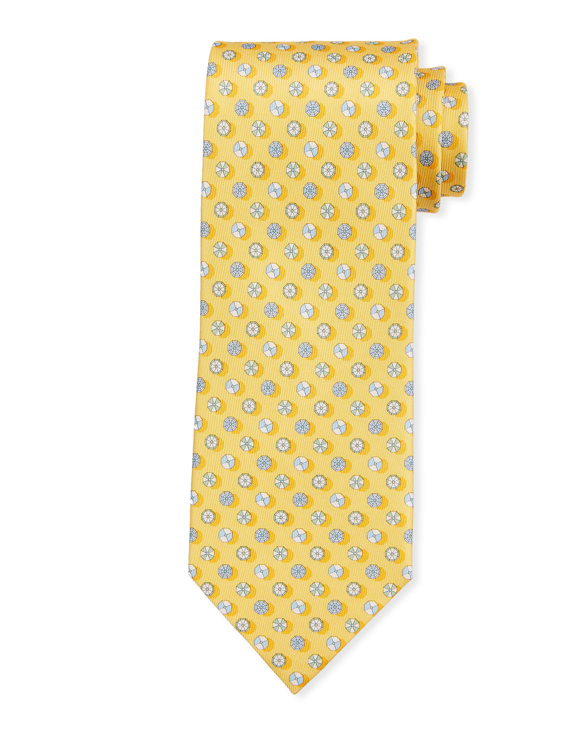 yellow ferragamo tie