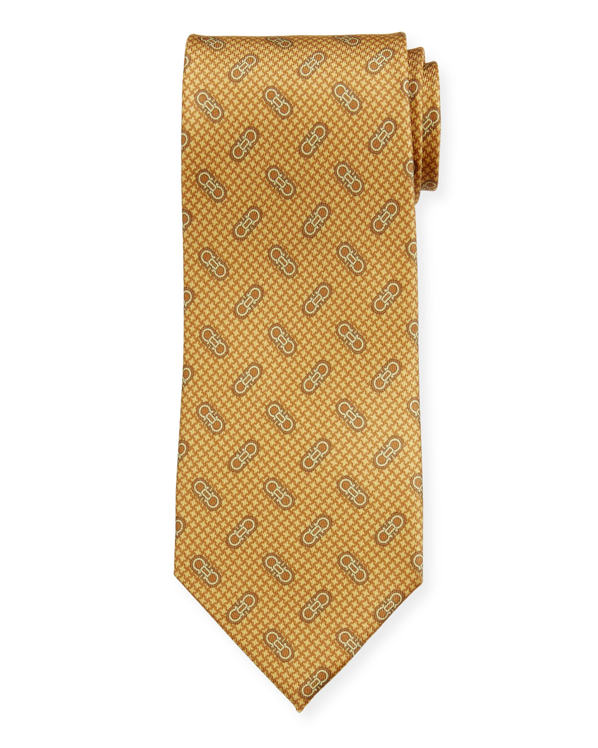 yellow ferragamo tie