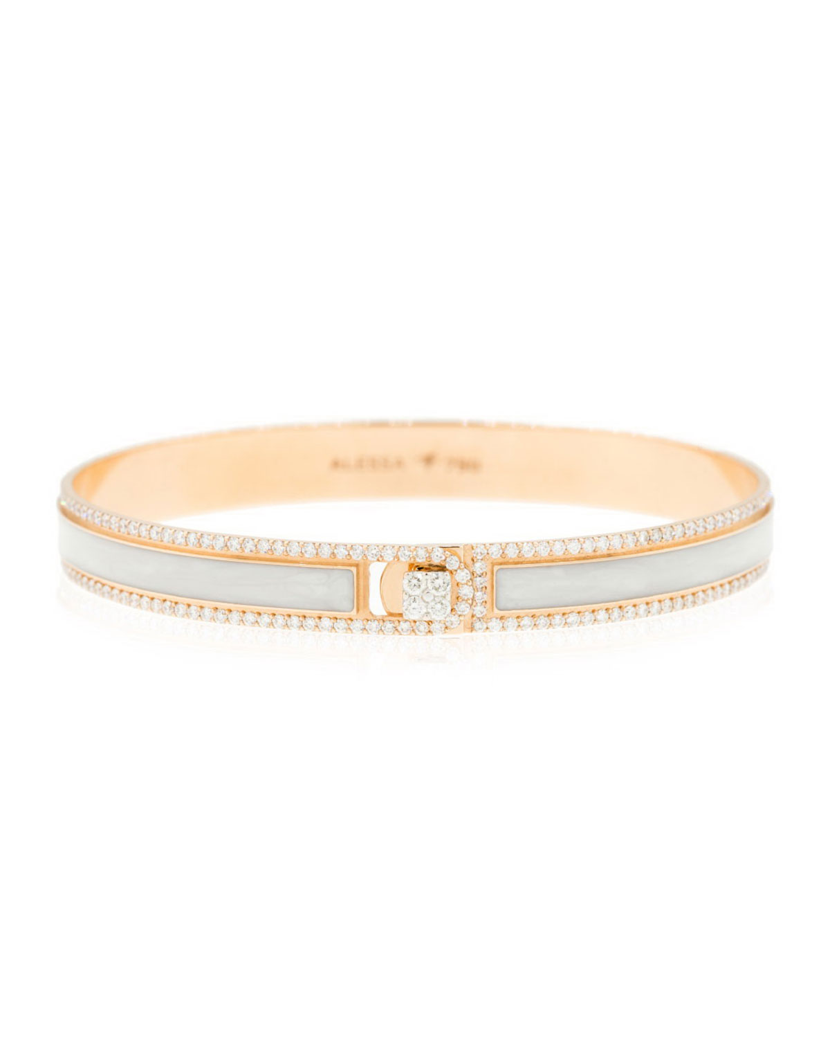 Alessa Jewelry Spectrum Painted 18k Rose Gold Bangle w