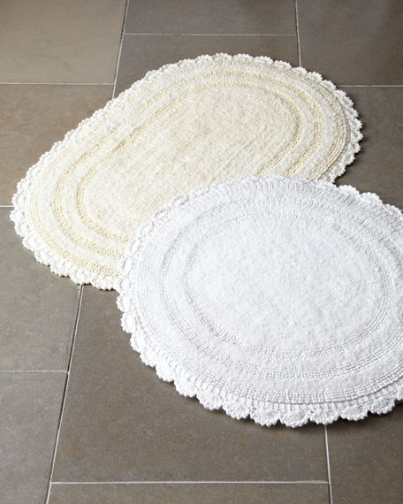 Crochet Border Bath Rugs | Neiman Marcus