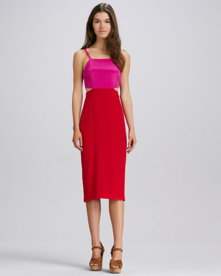 Mara Hoffman Cutout Colorblock Dress 