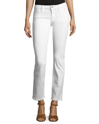 J Brand Amelia Mid-Rise Straight-Leg 