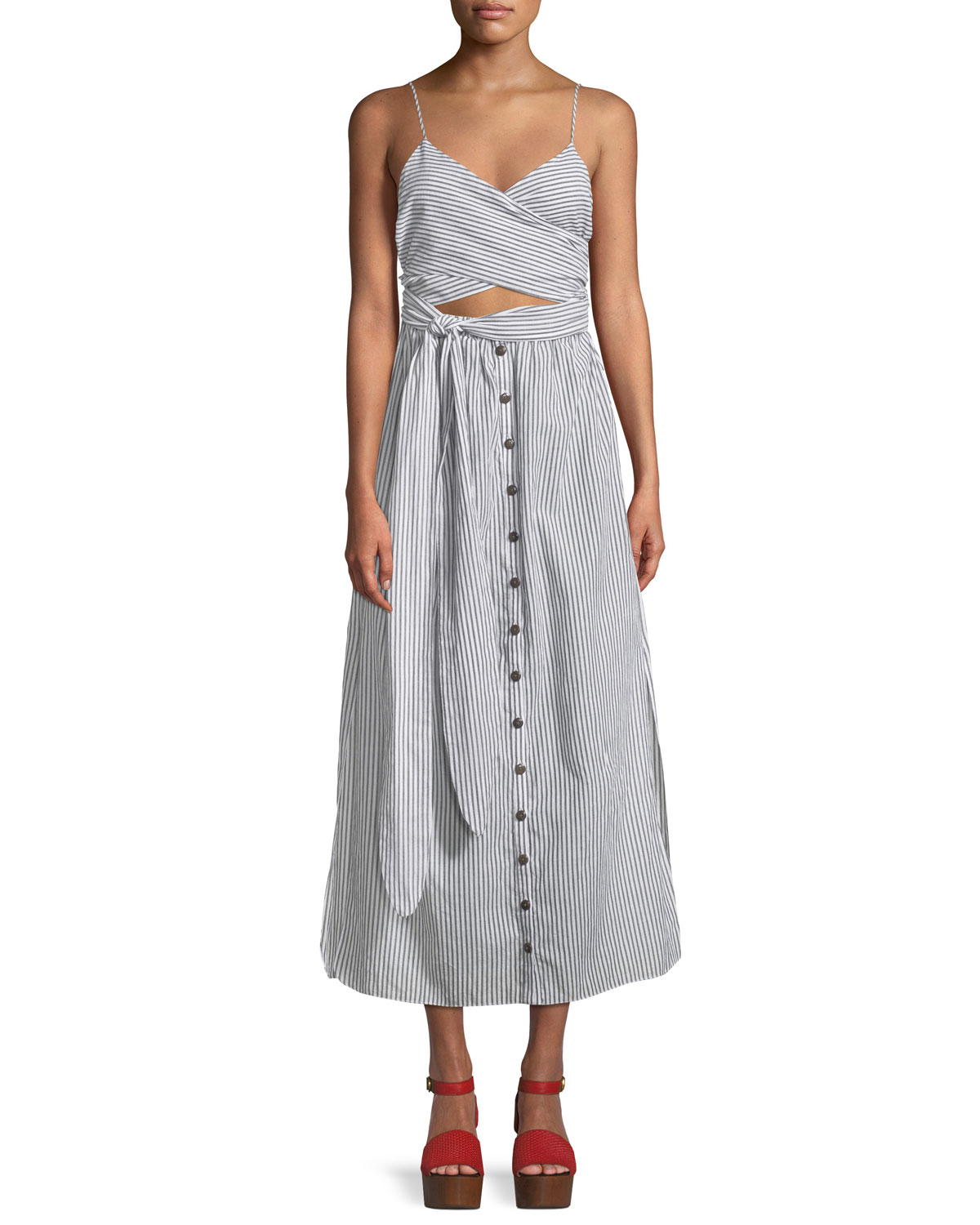 Mara Hoffman Thora Striped Crisscross 