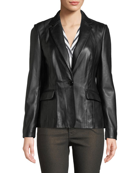 FRAME Schoolboy Single-Button Leather 