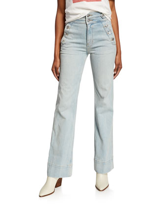 Rise Flared Jeans | Neiman Marcus