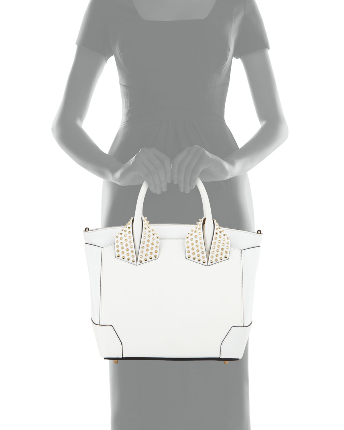 christian louboutin white tote