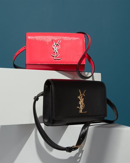 neon ysl purse