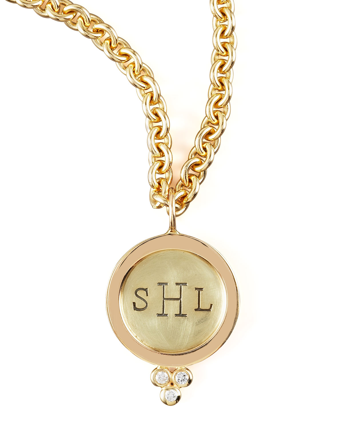 Heather Moore Round Initial Charm