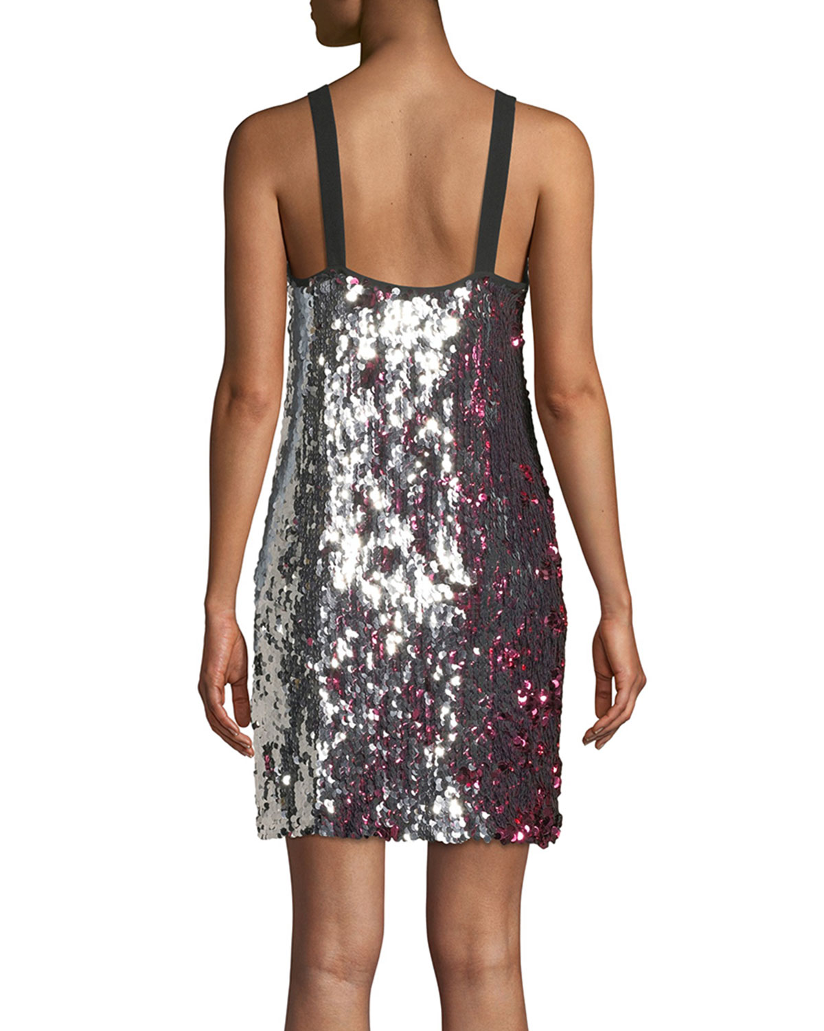 Tanya Taylor Becca Two-Tone Sequin Tank 