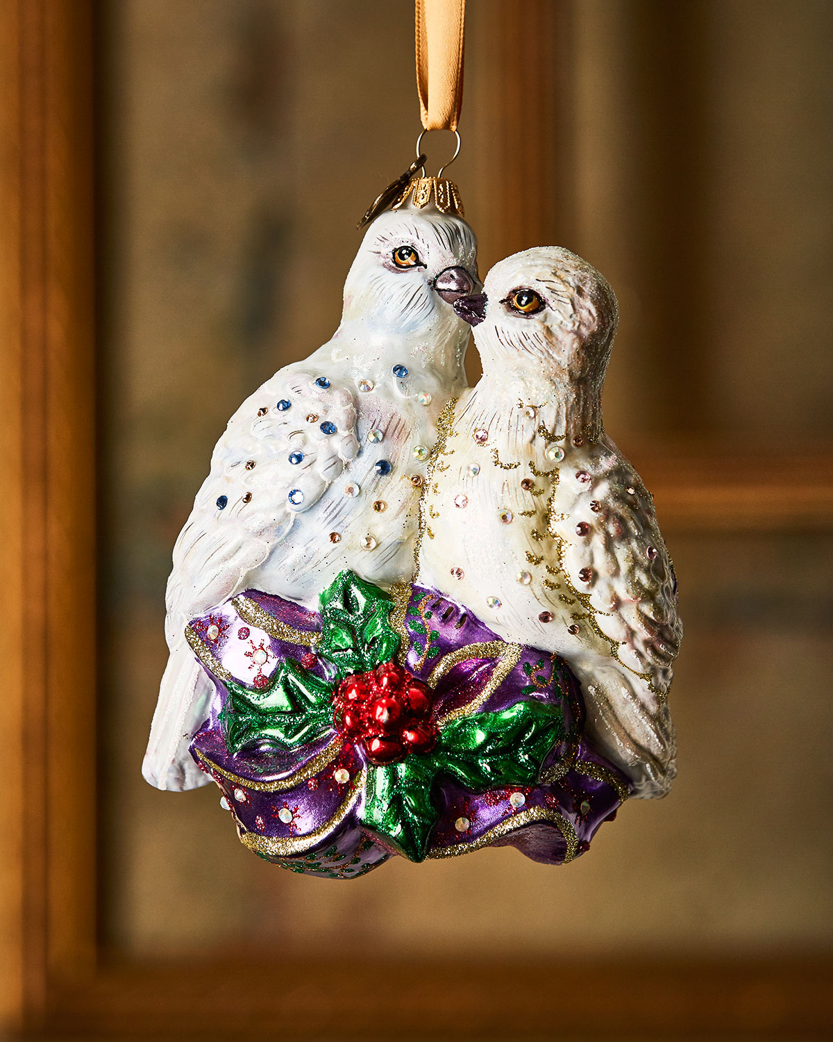 Jay Strongwater Two Turtle Doves Glass Ornament Neiman Marcus Jay Strongwater Two Turtle Doves Glass Ornament Neiman Marcus