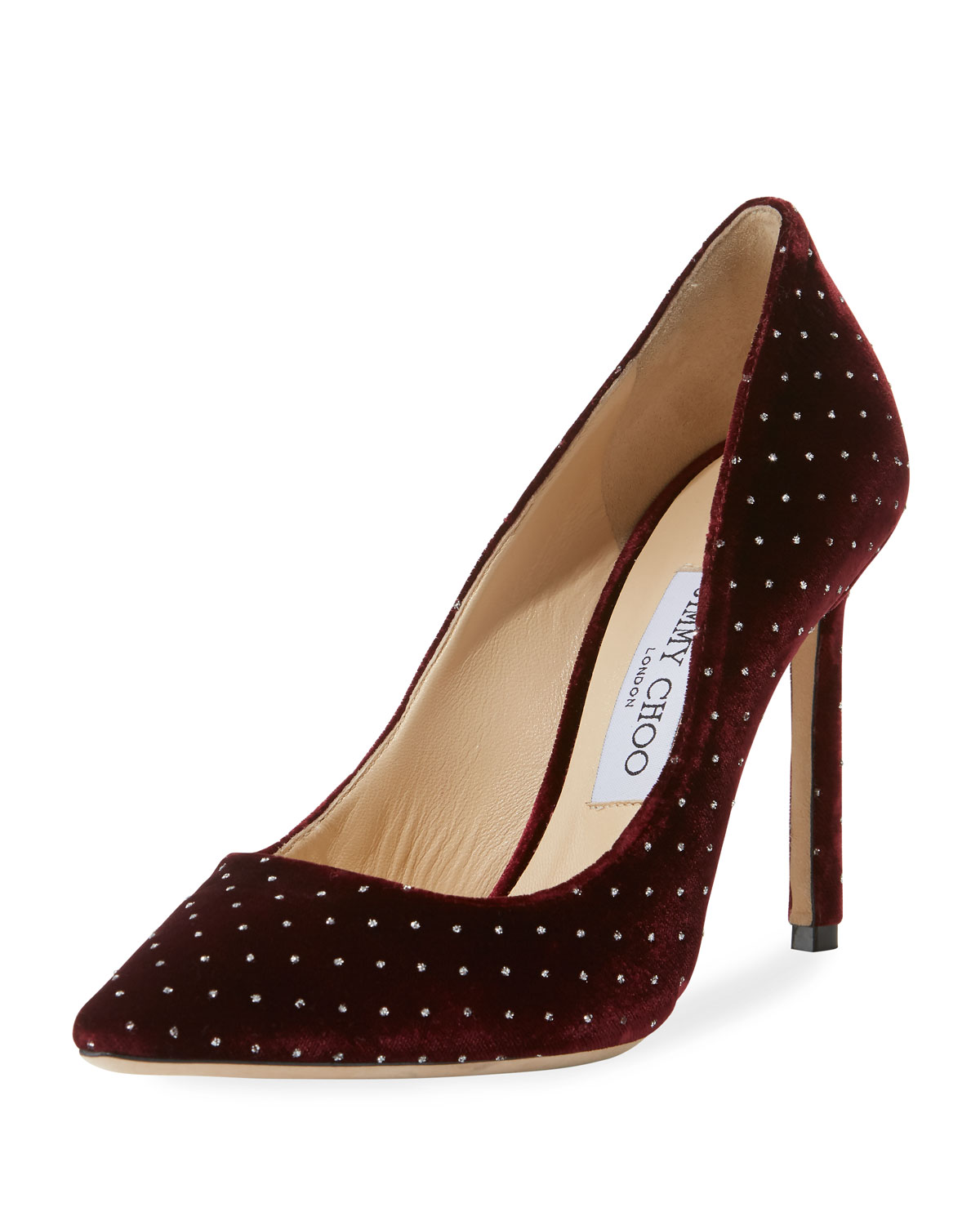 Jimmy Choo Romy 100mm Glitter Spotted 