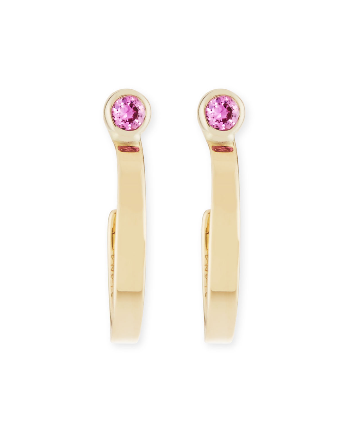 LANA GIRL BY LANA JEWELRY Girls' Pink Sapphire Hoop